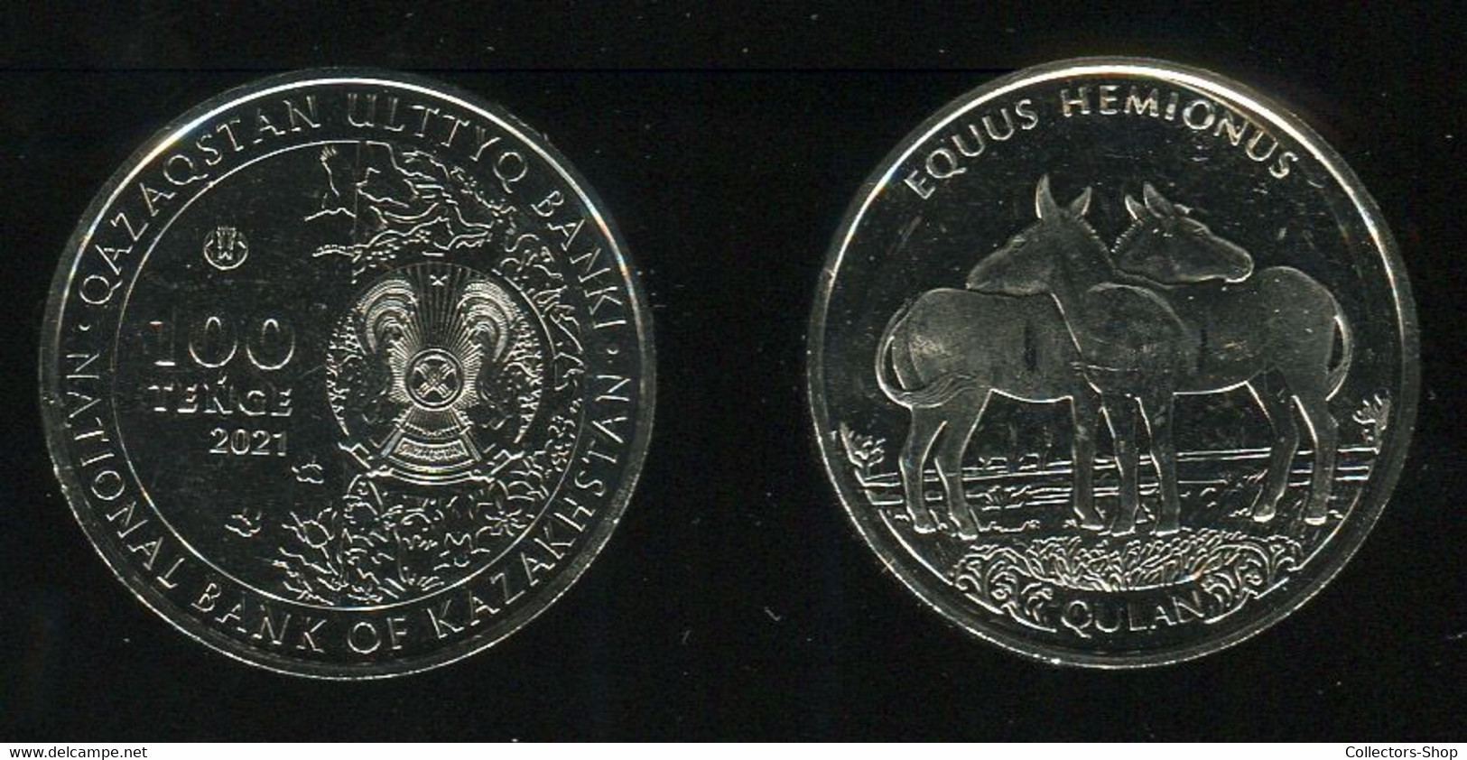 KAZAKHSTAN: 100 TENGE 2021 Horse Kulan Qulan Animal Fauna UNC - Kazakistan