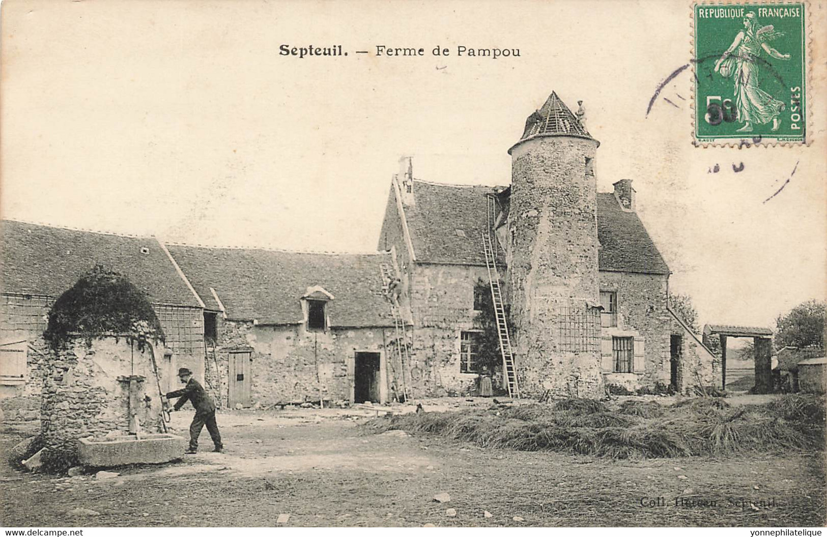 78 - YVELINES - SEPTEUIL - Ferme De Pampou - Travaux Toiture De La Tour - Fontaine-puits- Superbe- 10952 - Septeuil