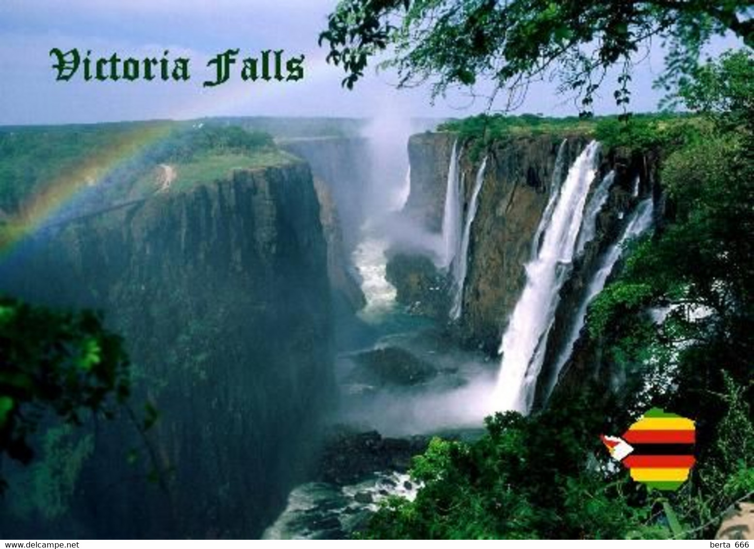 Zimbabwe Victoria Falls UNESCO New Postcard - Zimbabwe