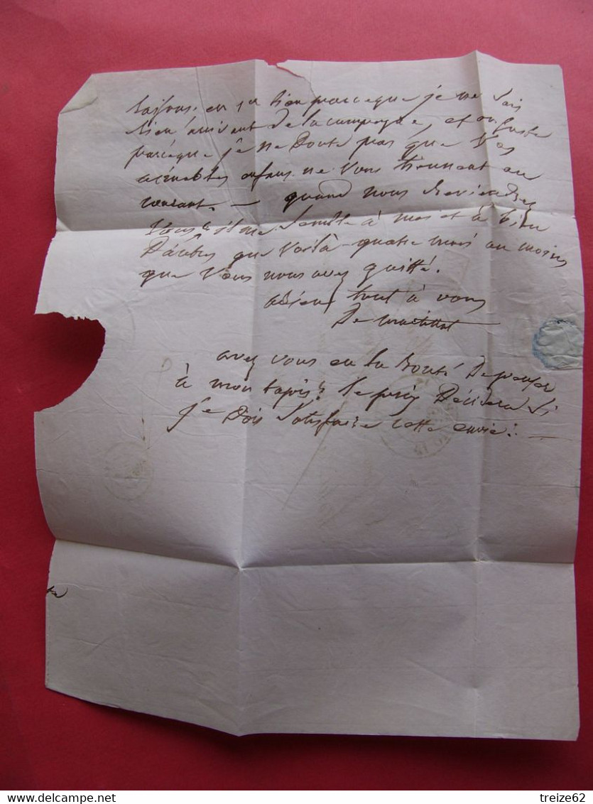 1838 Lettre De QUIMPER 29 Finistère  + PP Adressée De M. Le Jumeau De Kergaradec Cachet De La Mairie + PP . Bretagne - 1801-1848: Precursori XIX