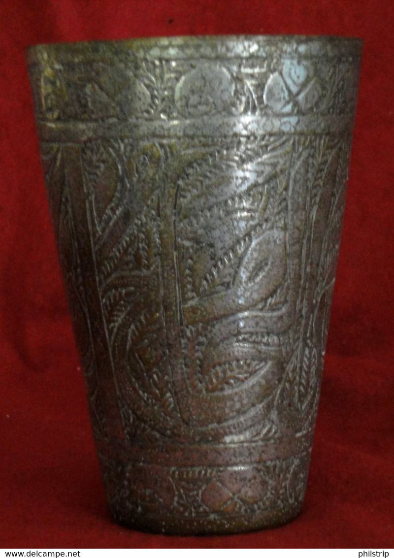 Antico Bicchiere Orientale/ottomano - Antique Islamic Ottoman Copper Glass - Koper