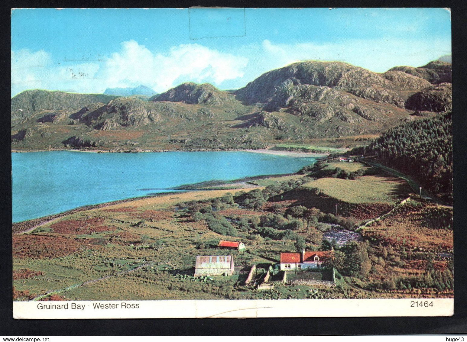 (RECTO / VERSO) GRUINARD BAY WESTER ROSS - PAPIER ADHESIF TRANSPARENT EN BAS ET HAUT - BEAU TIMBRE - CPM GF - Ross & Cromarty