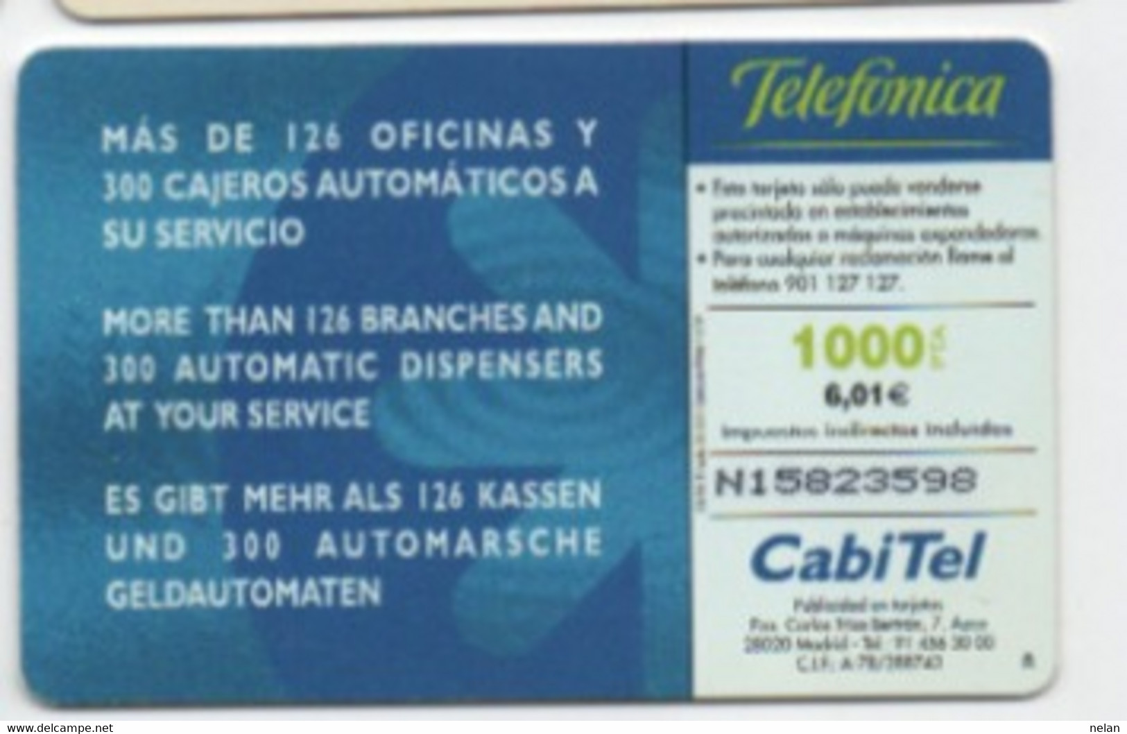 SCHEDA TELEFONICA - PHONE CARD - LA CAJA DE CANARIAS - Autres & Non Classés