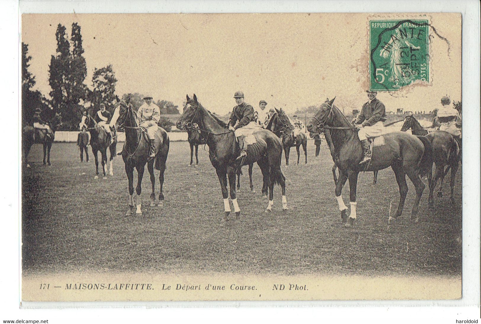 CPA 78 - MAISONS LAFFITTE - 171. LE DEPART D'UNE COURSE - Maisons-Laffitte