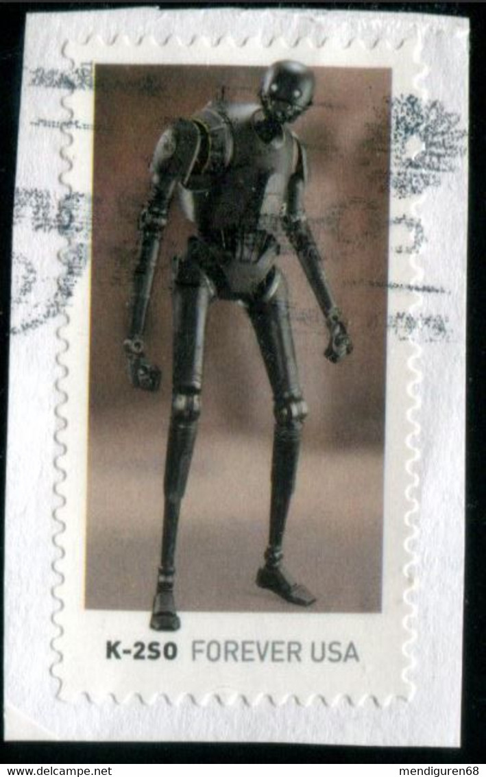 VEREINIGTE STAATEN ETATS UNIS USA 2021 STAR WARS DROIDS: K-2S0 USED ON PAPER SC 5575 MI 5808 YT 5417 - Used Stamps