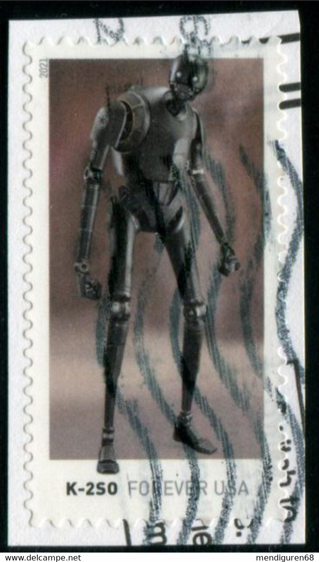 VEREINIGTE STAATEN ETATS UNIS USA 2021 STAR WARS DROIDS: K-2S0 USED ON PAPER SC 5575 MI 5808 YT 5417 - Gebraucht