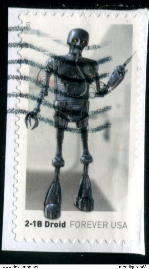 VEREINIGTE STAATEN ETATS UNIS USA 2021 STAR WARS DROIDS: 2-1B DROID F USE DON PAPER SC 5581 MI 5814 YT 5423 - Used Stamps