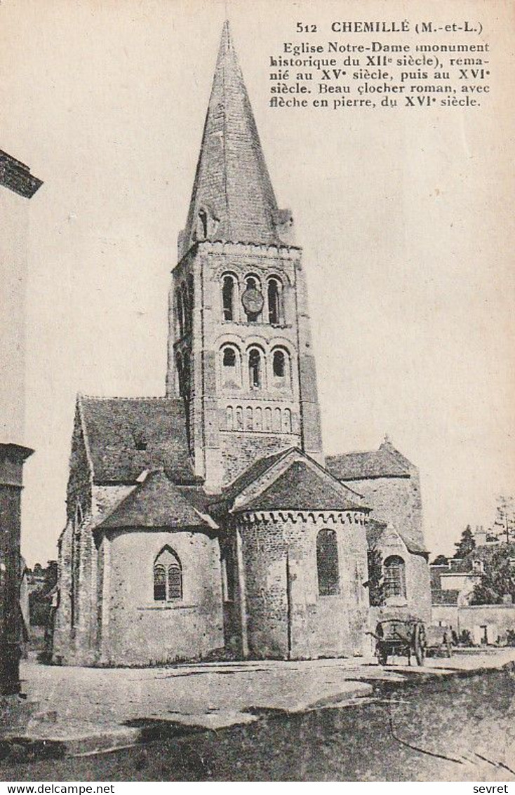 CHEMILLE. -  Eglise Notre-Dame Monument Historique - Chemille