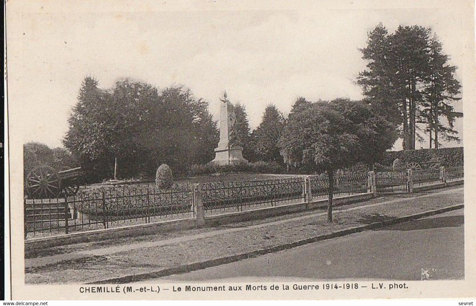 CHEMILLE. -  Le Monument Aux Morts De La Guerre 1914-1918 - Chemille