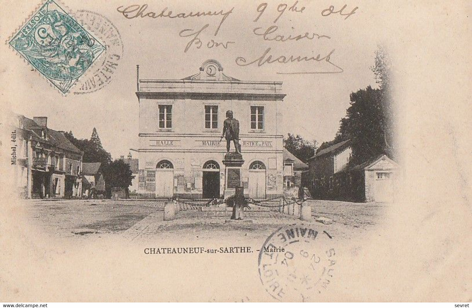 CHATEAUNEUF-sur-SARTHE. - Mairie - Chateauneuf Sur Sarthe