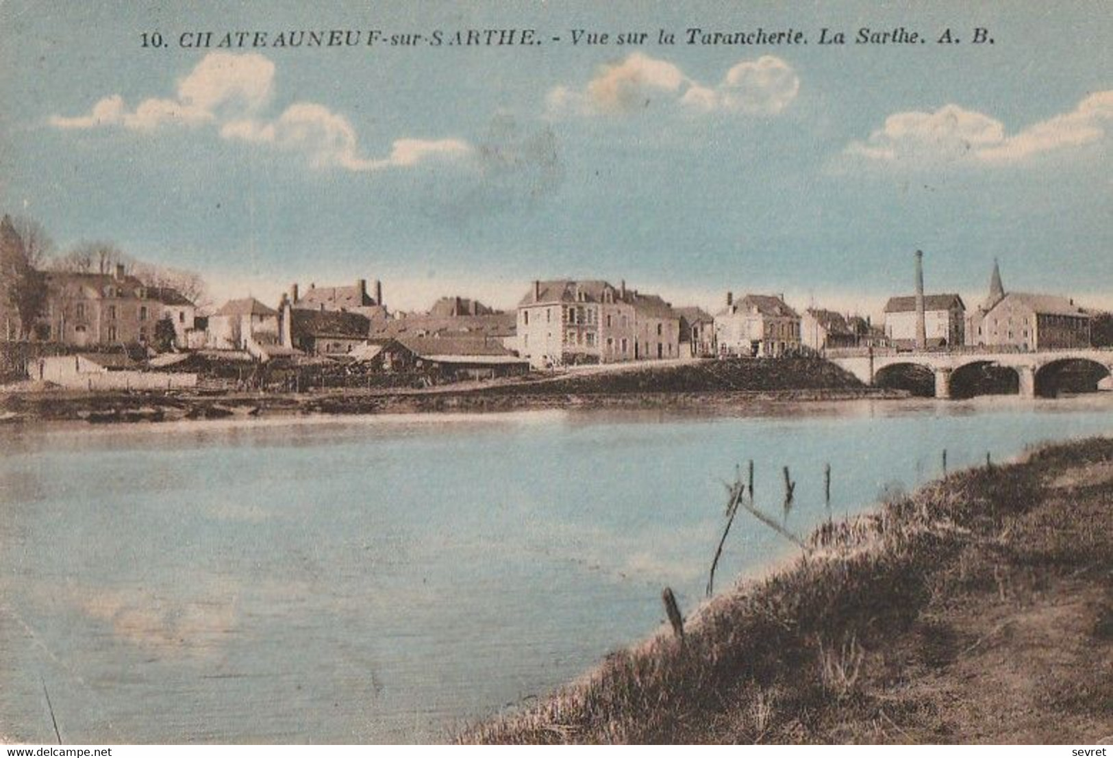 CHATEAUNEUF-sur-SARTHE. -  Vue Sur La Tarancherie. La Sarthe - Chateauneuf Sur Sarthe