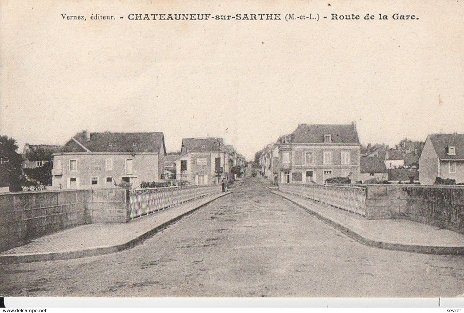 CHATEAUNEUF-sur-SARTHE. -  Route De La Gare - Chateauneuf Sur Sarthe
