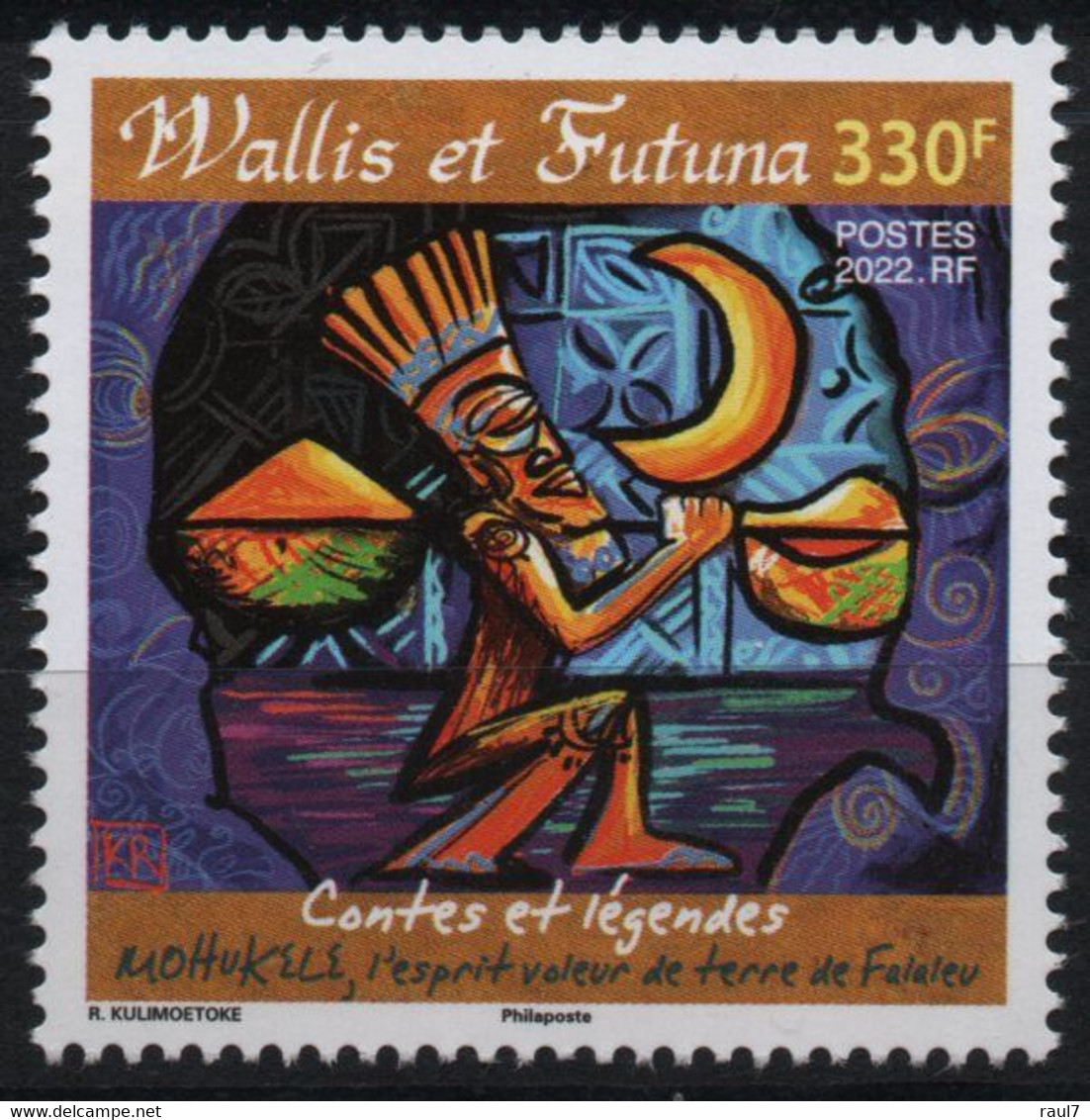 Wallis Et Futuna 2022 - Contes Et Légendes, Mohukele L'esprit Voleur De Terre Faleleu - 1 Val Neuf // Mnh - Nuovi