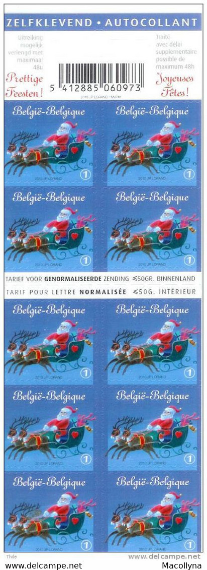 Boekje 116 & 117 Kerstmis - Noël - Christmas / 4087/88**  Weihnachten / Navidad / X-mas / Voor Binnenland & Wereld! - Zonder Classificatie