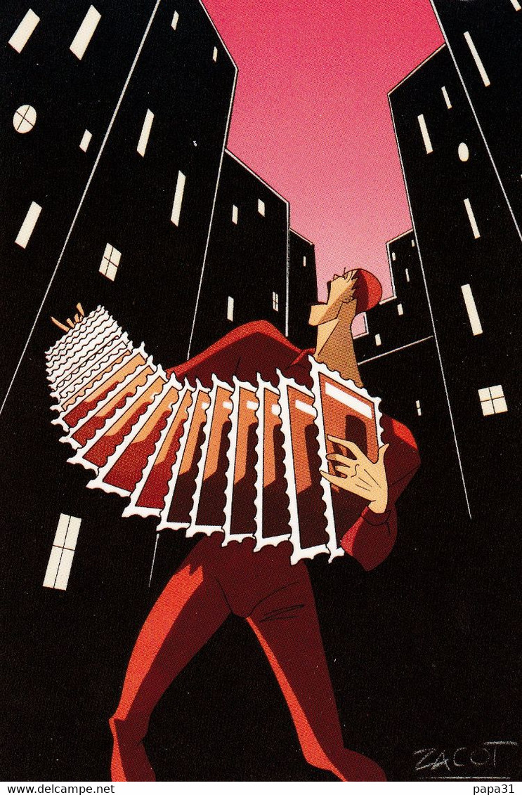 Illustrateur ZACOT- L'Accordéoniste - Zacot, Fernand