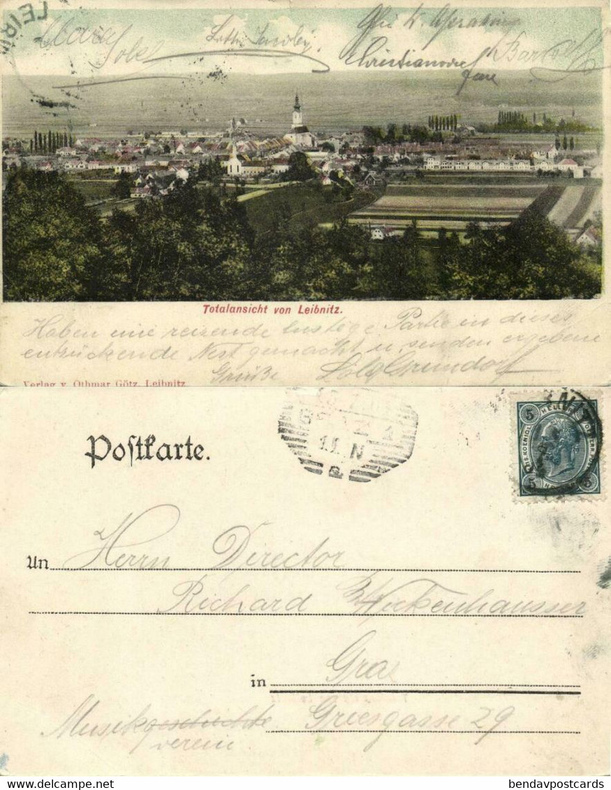 Austria, LEIBNITZ, Totalansicht (1900s) Postcard - Leibnitz