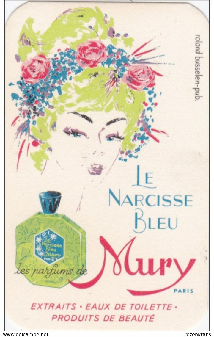 Parfumkaart Carte Parfum Parfumee Le Narcisse Blue Mury Extraits Eaux De Toilette Produits De Beaute Perfume - Anciennes (jusque 1960)