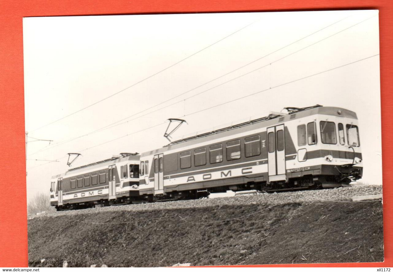 ZRH-03 Automotrice Train AOMC Aigle-Monthey-Champéry Près Du Pont Du Rhône Essais De Charge. Hadorn 1987. BVA. GF NC - Champéry