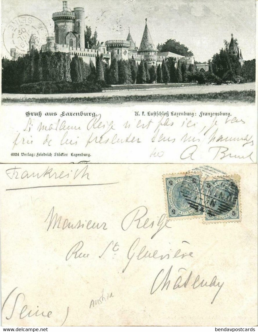 Austria, LAXENBURG FRANZENSBURG, Lustschloss Larenburg, Castle (1902) Postcard - Laxenburg