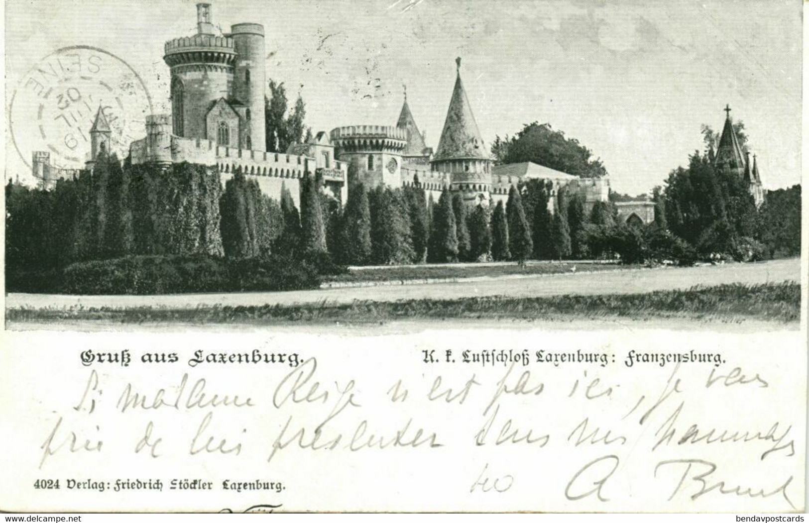 Austria, LAXENBURG FRANZENSBURG, Lustschloss Larenburg, Castle (1902) Postcard - Laxenburg