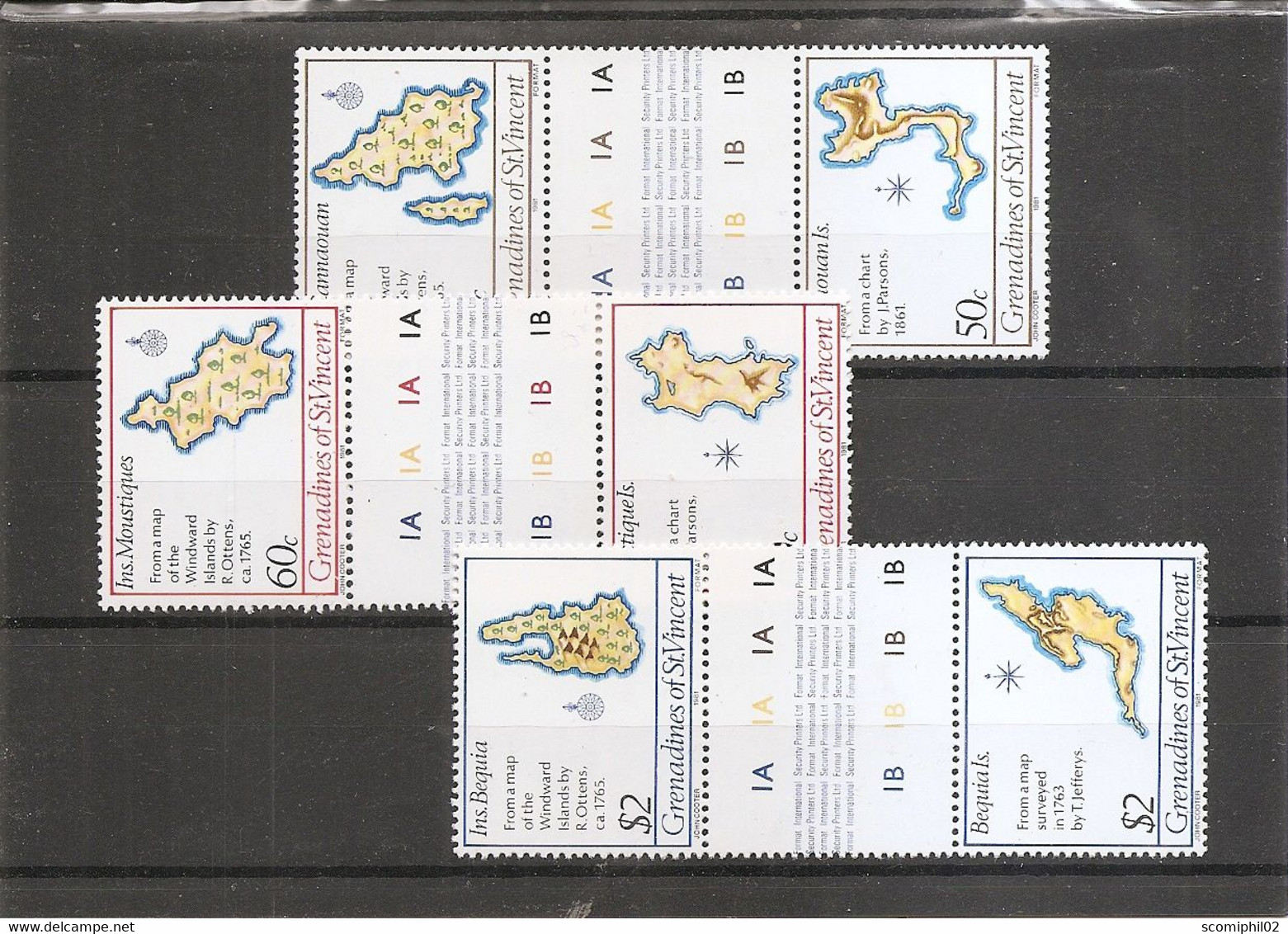 Iles ( 204/206 Des Grenadines De Saint -Vincent En Interpanneaux XXX -MNH ) - Inseln