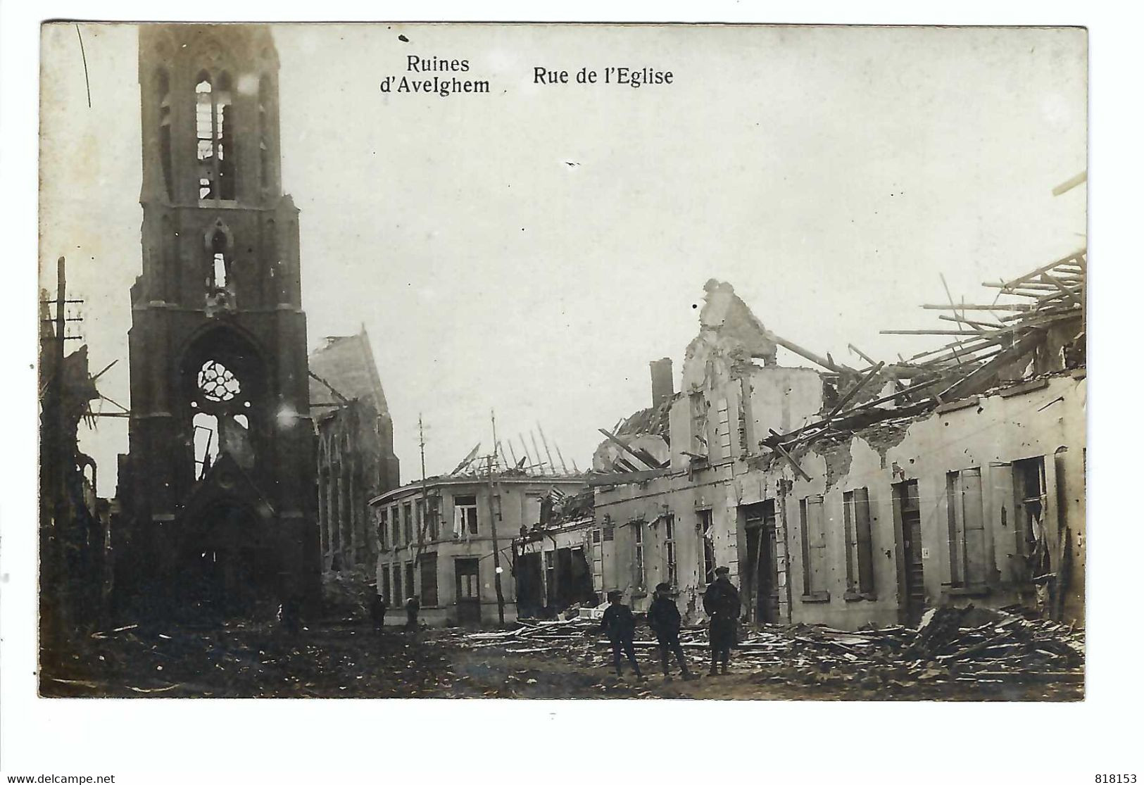 Avelgem  Ruines D'Avelghem  Rue De L'Eglise    (fotokaart) - Avelgem