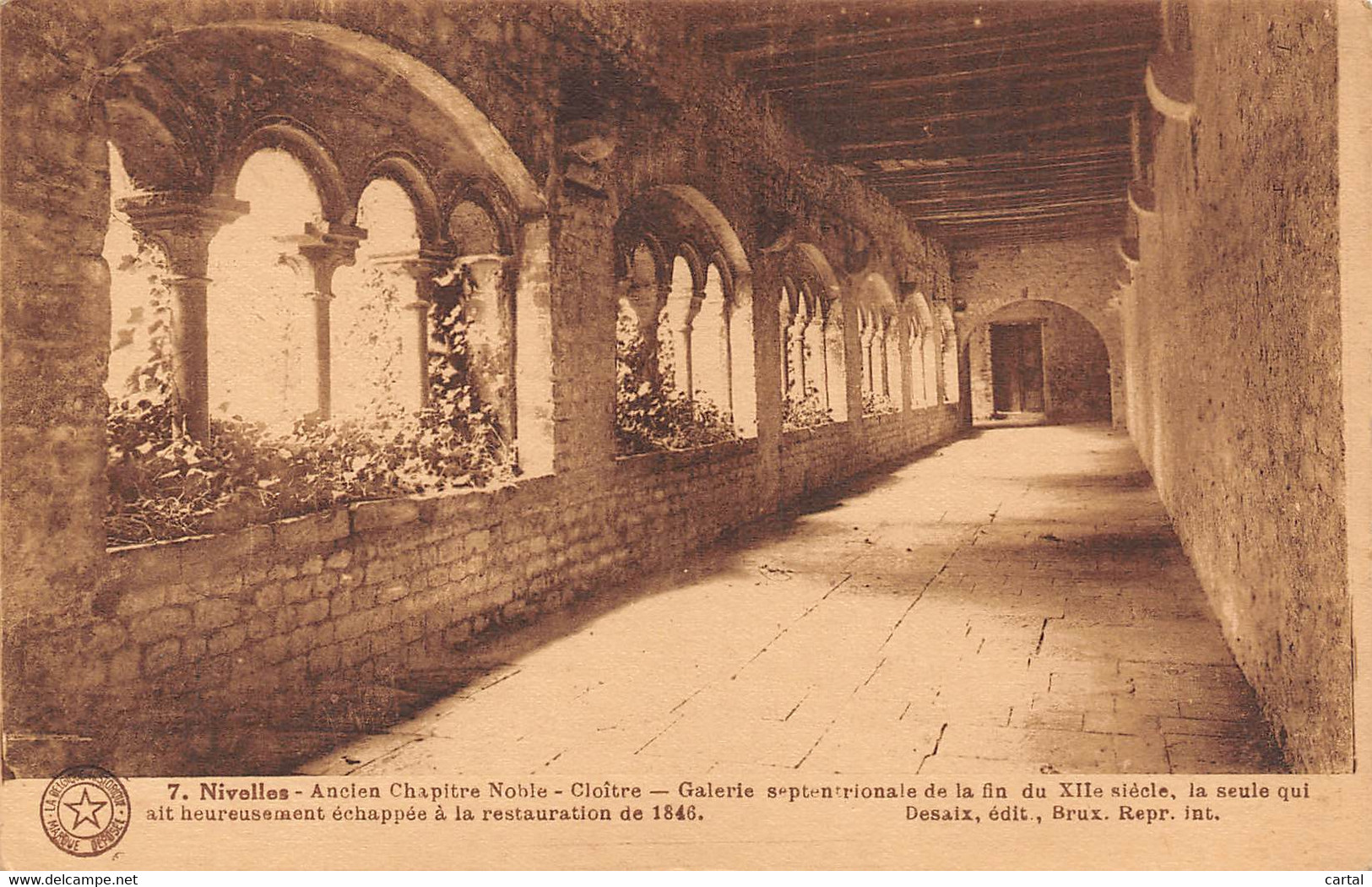 NIVELLES - Ancien Chapitre Noble - Cloître - Galerie Septentrionale De La Fin Du XIIe Siècle. - Nijvel