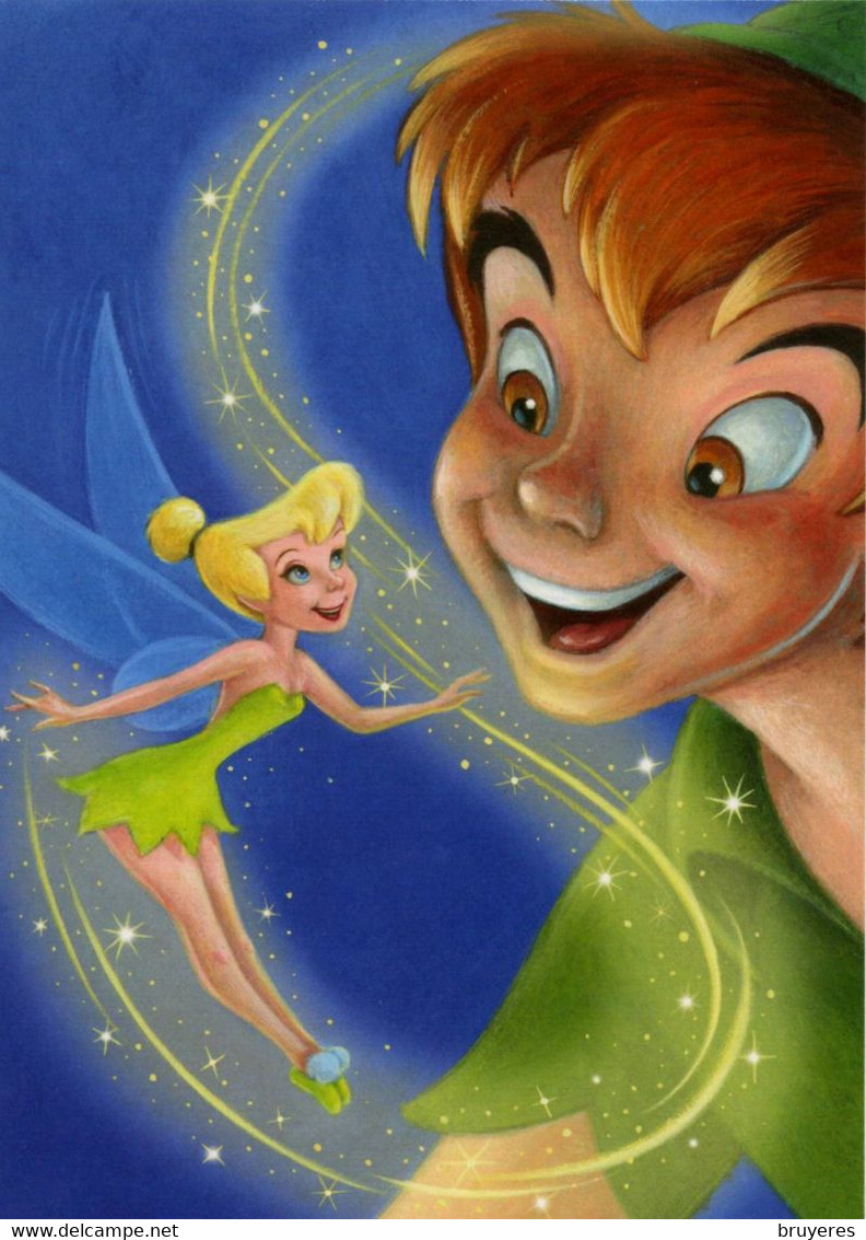 ENTIER POSTAL** De 2007 Des USA Sur CP Avec Timbre Et Illust. "PETER PAN & LA FEE CLOCHETTE" - 2001-10