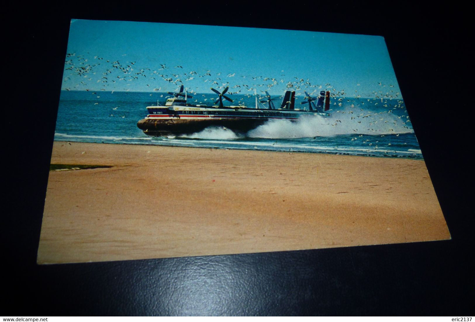 BELLE CARTE ..HOVERCRAFT ..DOUVRES-BOULOGNE-DOUVRES-CALAIS - Hovercrafts