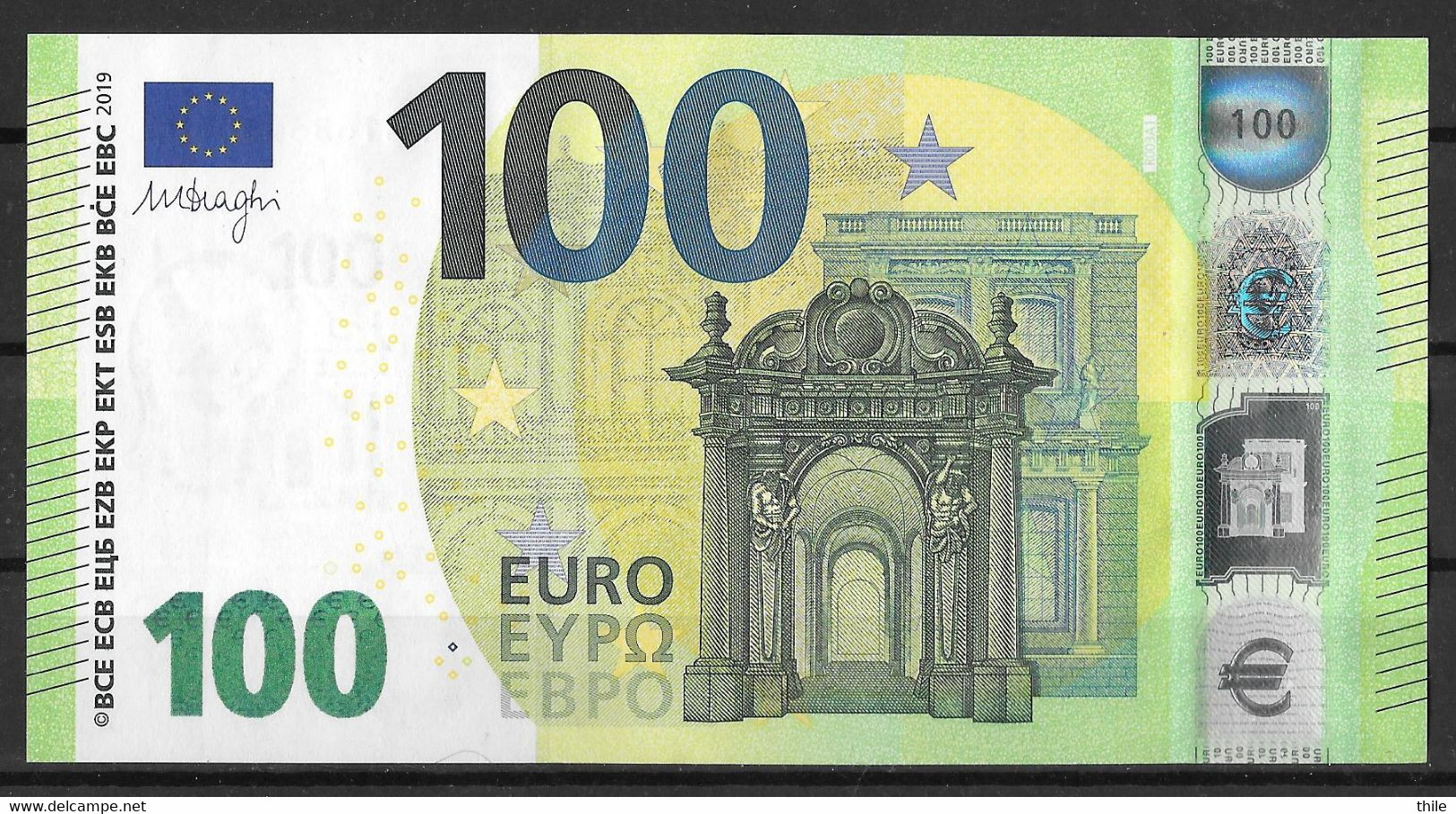 GERMANY - 100 € - RB - R003 A1 - UNC - Draghi - 100 Euro