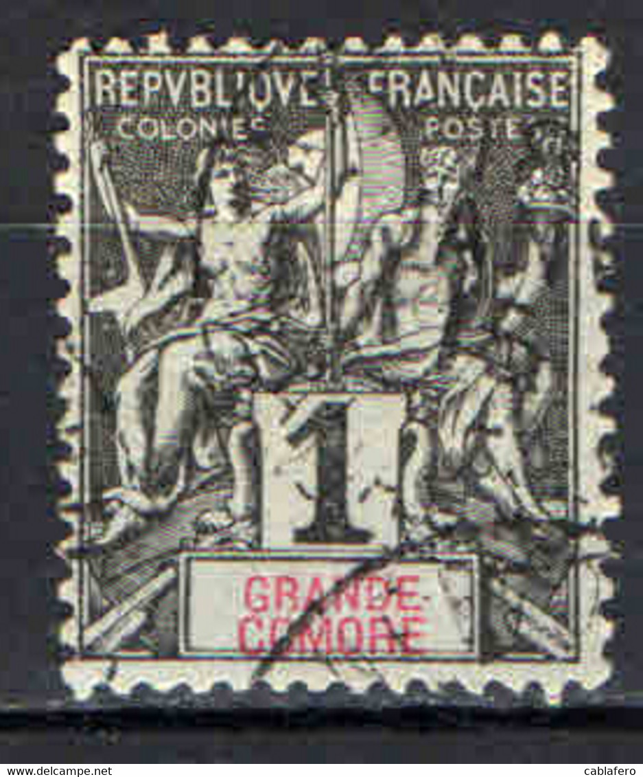 GRANDI COMORE - 1897 - NAVIGAZIONE E COMMERCIO - USATO - Used Stamps