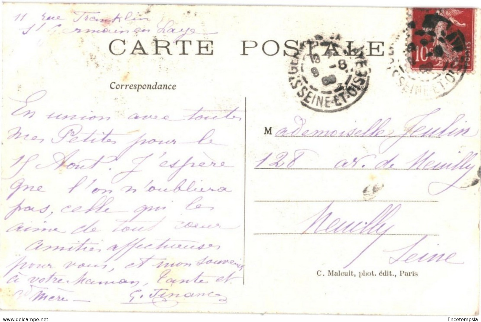 CPA-Carte Postale  France- Poissy Eglise Notre Dame Le Porche  Portail De Gauche   VM53827 - Poissy