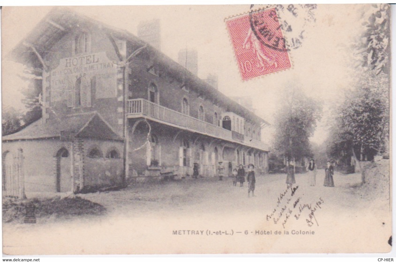 37 - METTRAY - HOTEL DE LA COLONIE DE METTRAY - ETABLISSEMENT 1905 - Mettray