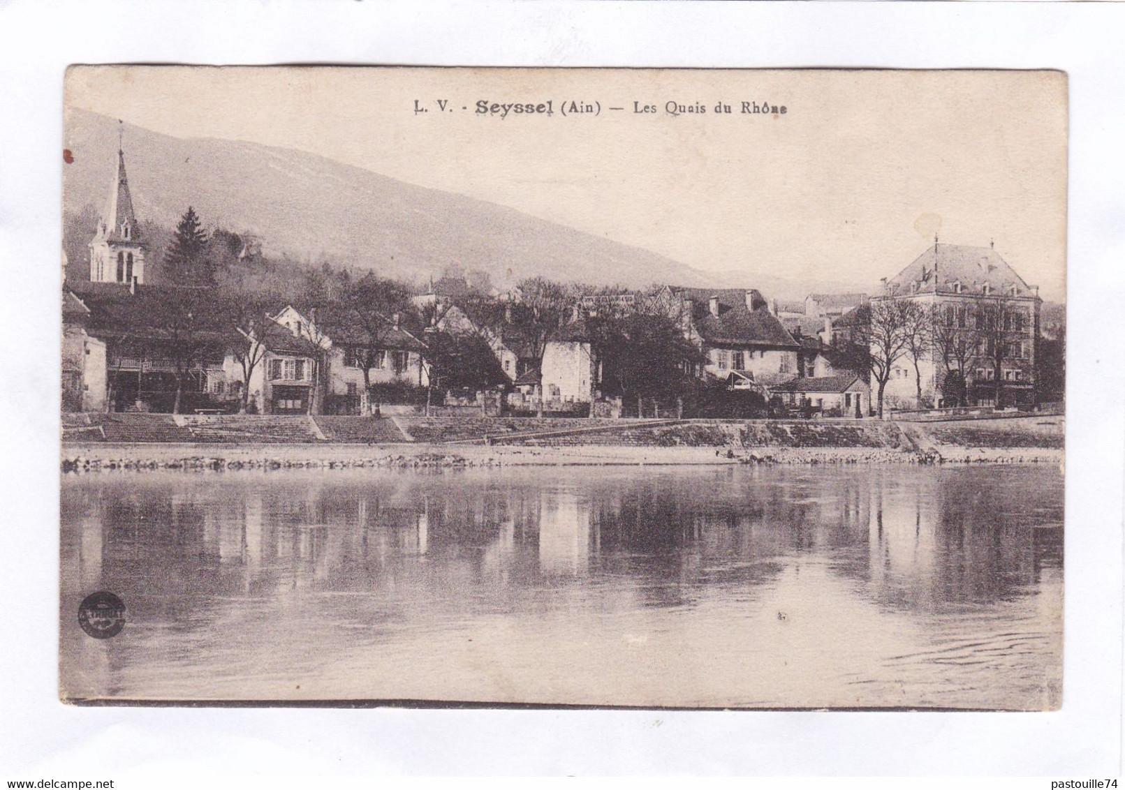 CPA :  14 X 9  -  Seyssel  (Ain)  -  Les  Quais  Du  Rhône - Seyssel