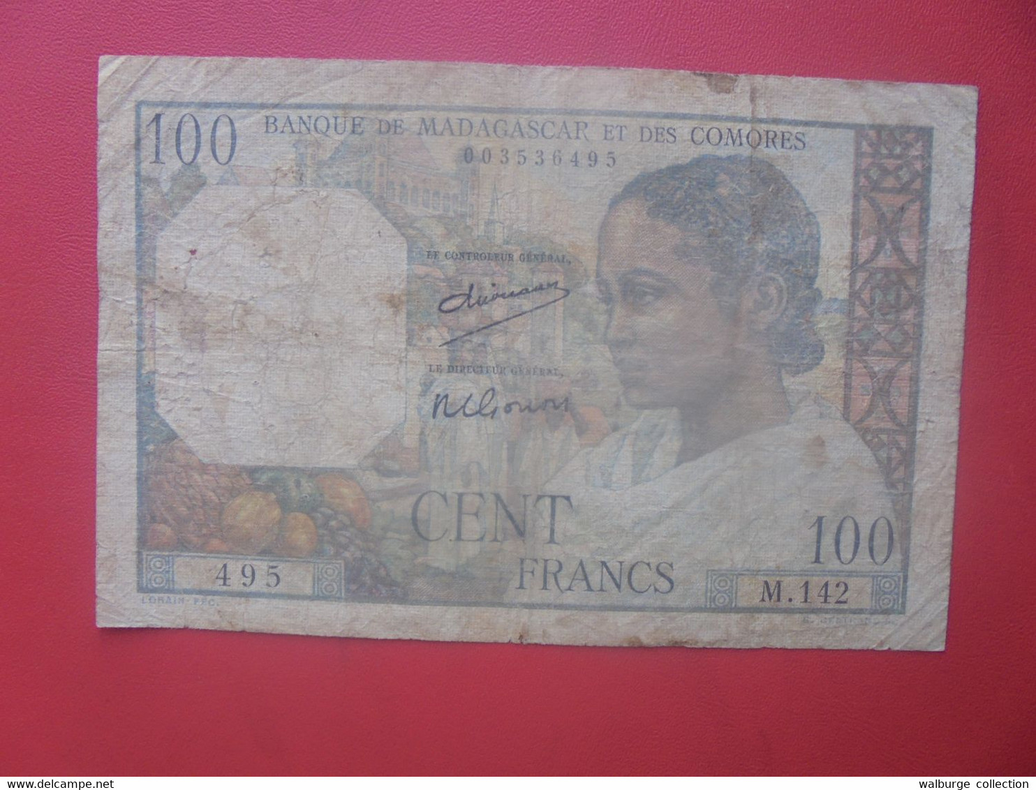 MADAGASCAR (Banque De Madagascar Et Des Comores) 100 Francs 1960-63 N°3a  Circuler (L.7) - Madagascar