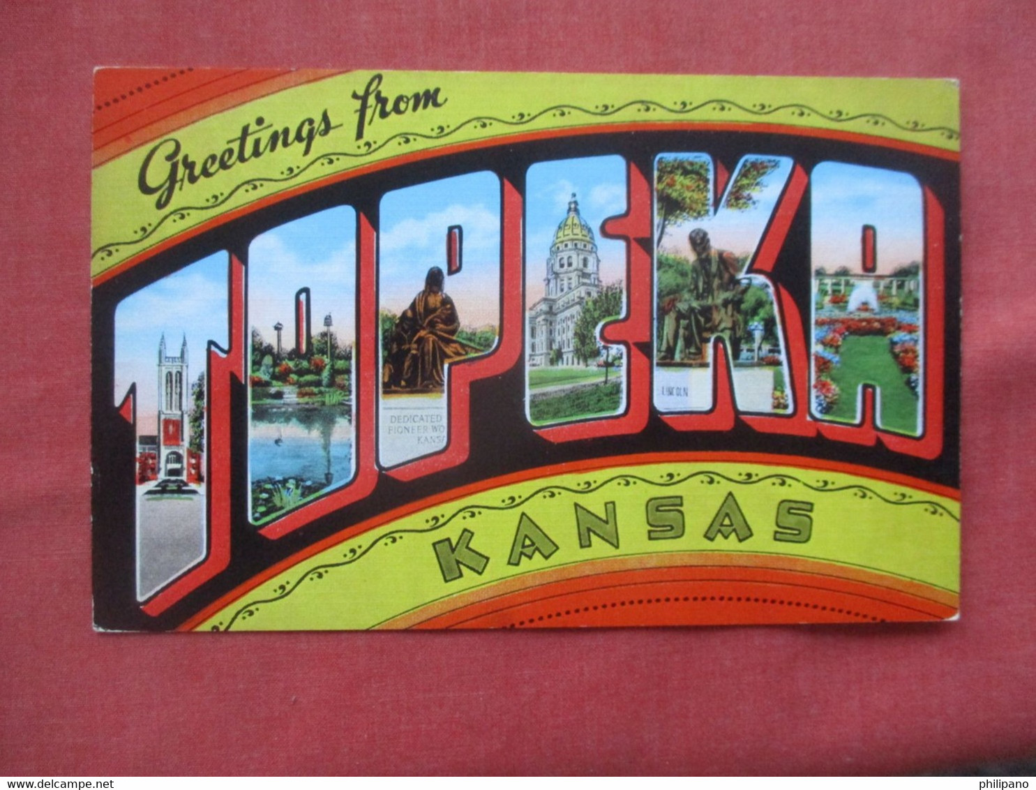 Greetings   Topeka  Kansas   ref 5698 - Topeka