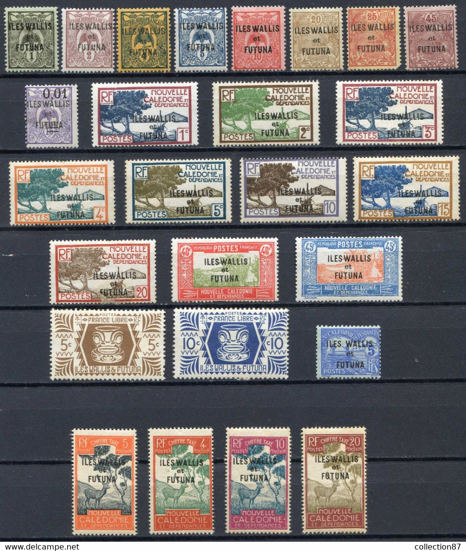 WALLIS Et FUTUNA < LOT De 26 Valeurs ⭐ Neuf Ch Légère ⭐ MH - Unused Stamps