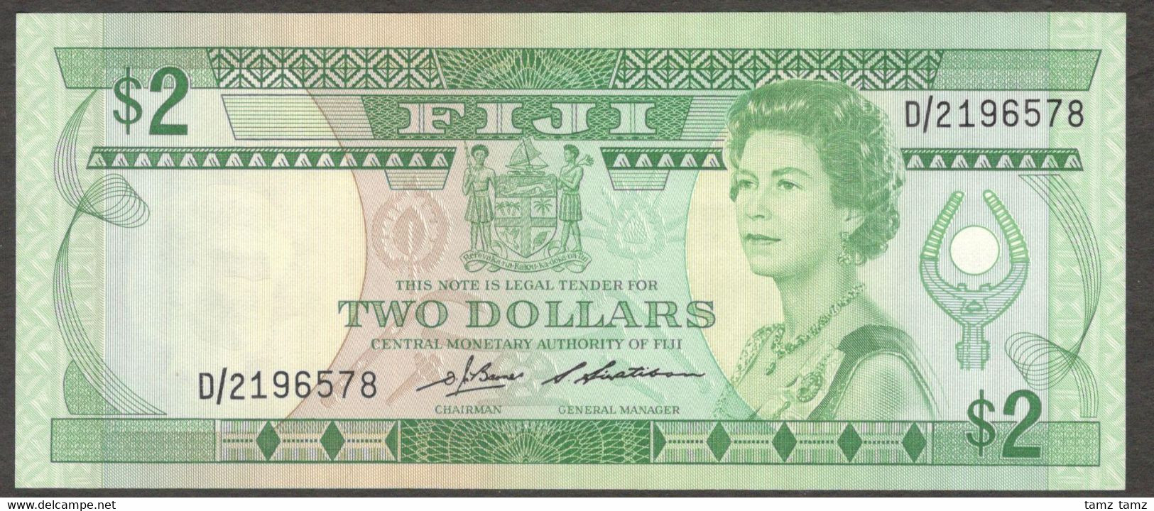 Fiji 2 Dollars 1983 Barnes Siwatibau Sign AUNC Combine Shipping - Fidschi