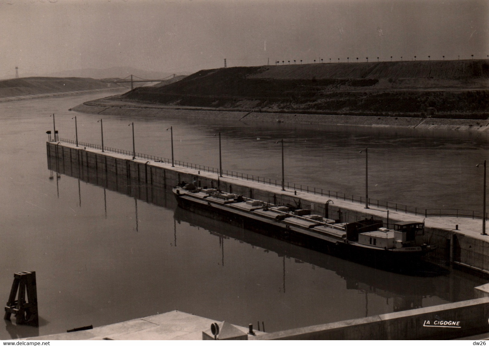 Barrage De Donzère-Mondragon (Drôme) Sortie De L'Usine Blondel - Carte La Cigogne Non Circulée - Donzere