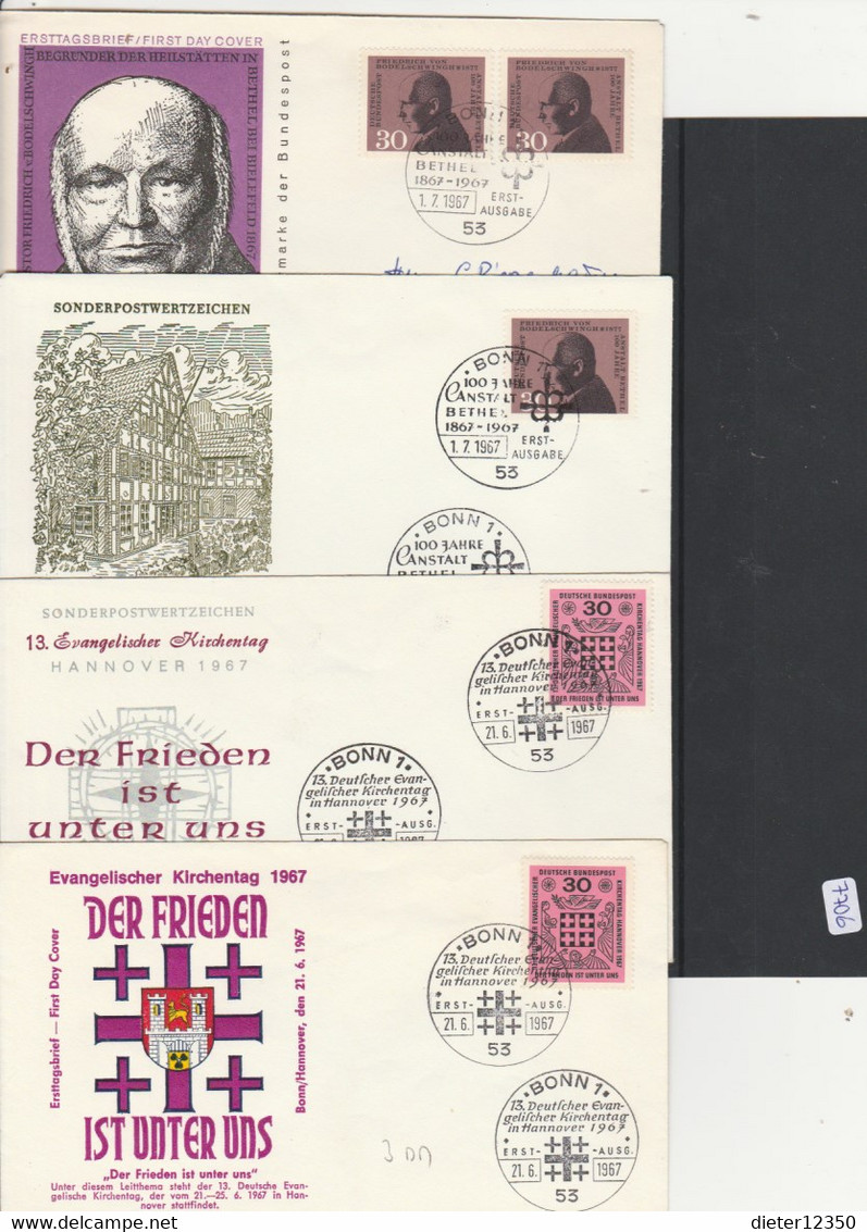 BRD  Ersttagsbriefe 2x   MiNr. 536-537 - Other & Unclassified