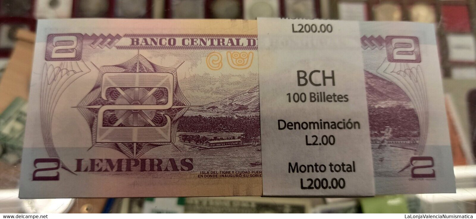 Honduras Taco 100 Billetes 2 Lempiras 2019 Pick 97d SC UNC - Honduras