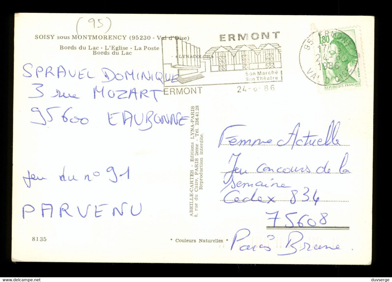 95 Val D' Oise Soisy Sous Montmorency Carte Postale Multivues - Soisy-sous-Montmorency