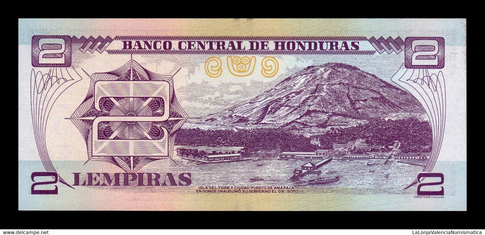 Honduras Lot 10 Banknotes 2 Lempiras 2019 Pick 97d SC UNC - Honduras