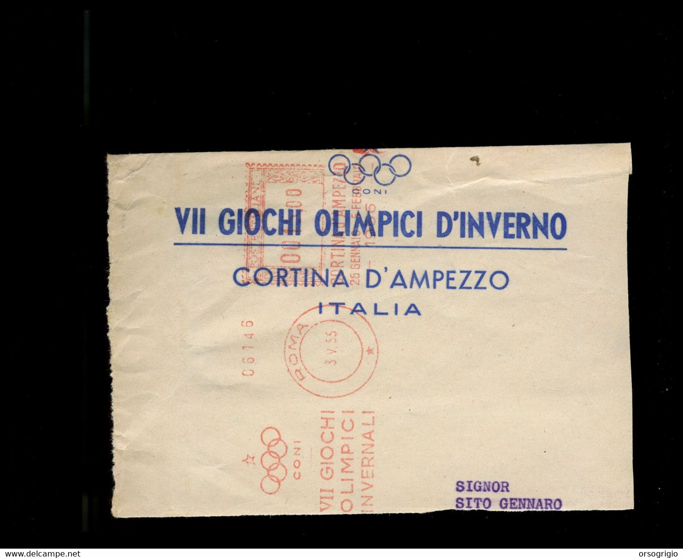 ITALIA - 1956 GIOCHI OLIMPICI INVERNALI Di CORTINA D'AMPEZZO - CONI - Invierno 1956: Cortina D'Ampezzo