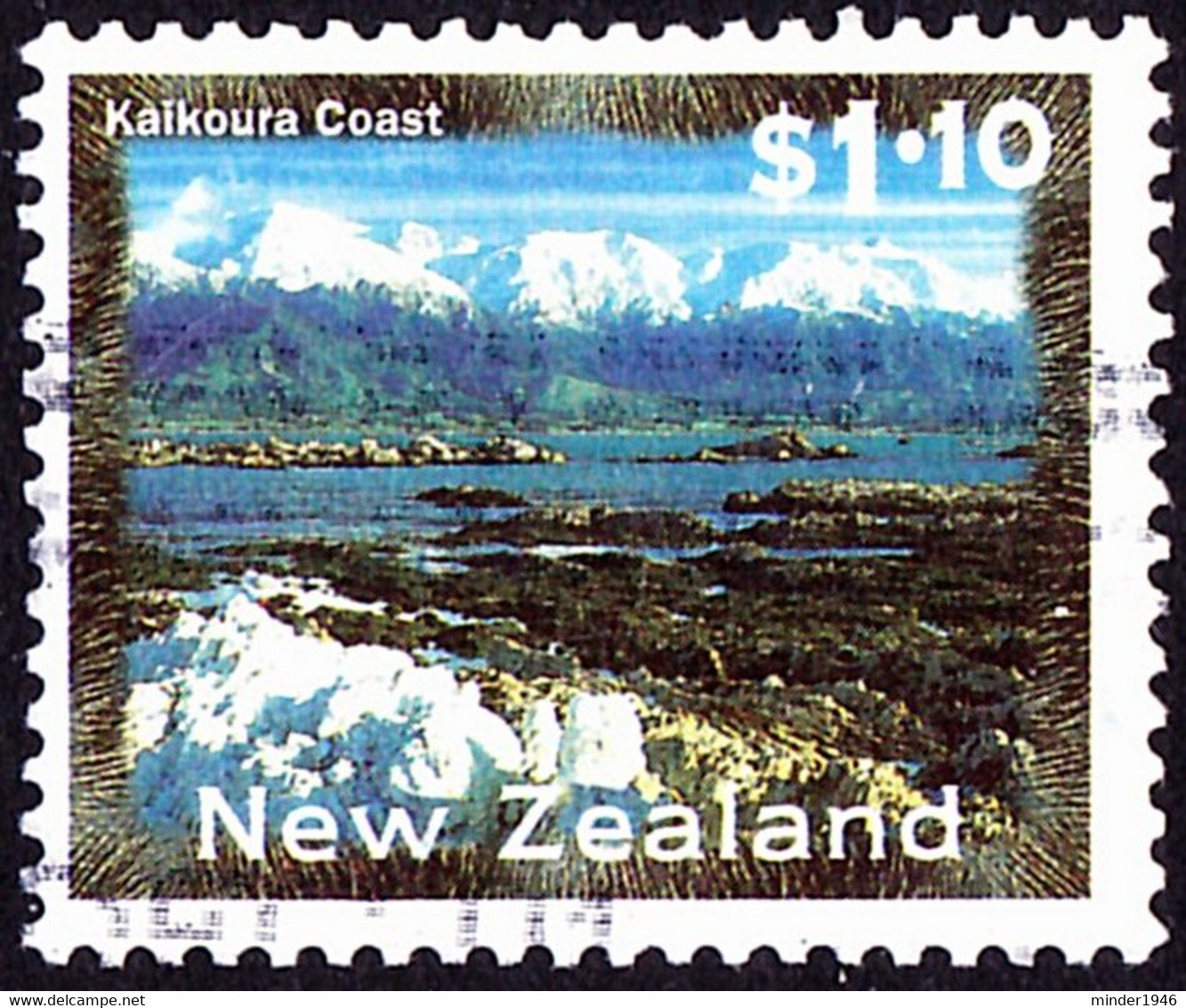 NEW ZEALAND 2000 QEII $1.10 Multicoloured, Scenery-Kaikoura Coast SG1932 FU - Gebraucht