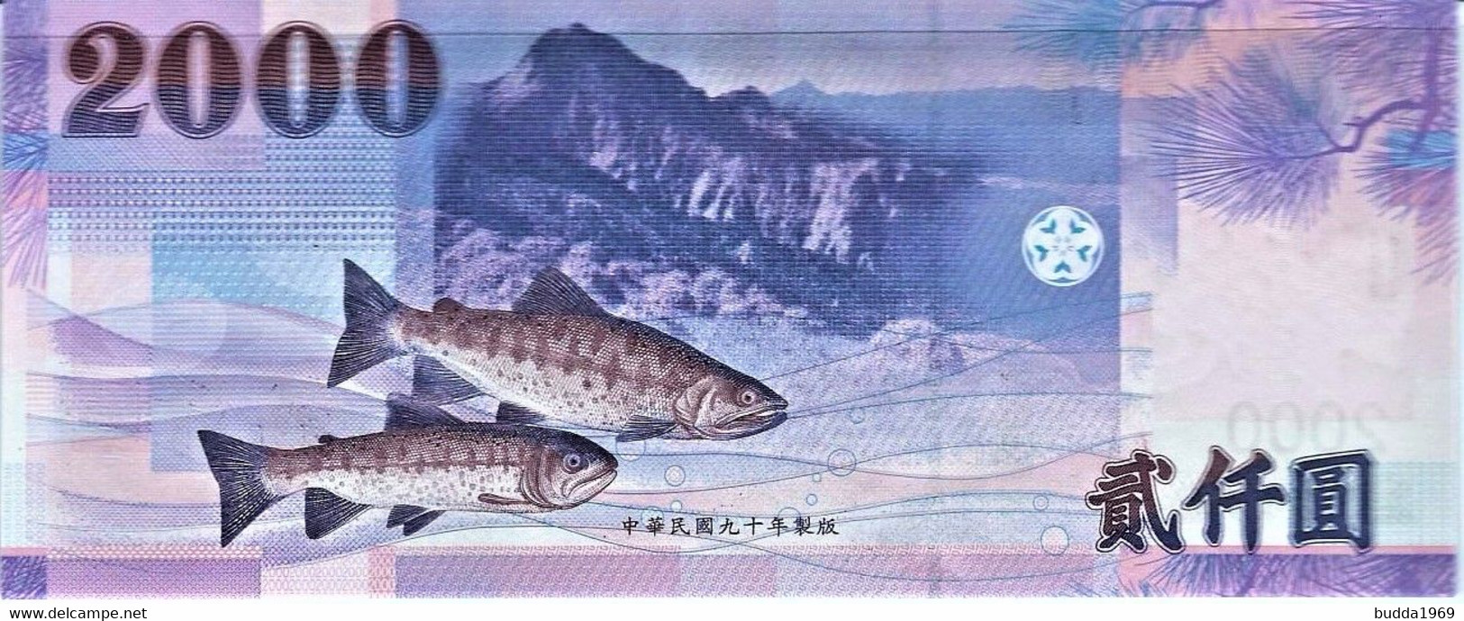 TAIWAN SET OF 5 BANKNOTES-100,200,500,1000 and 2000 TWD - UNC - KASSENFRISCH!