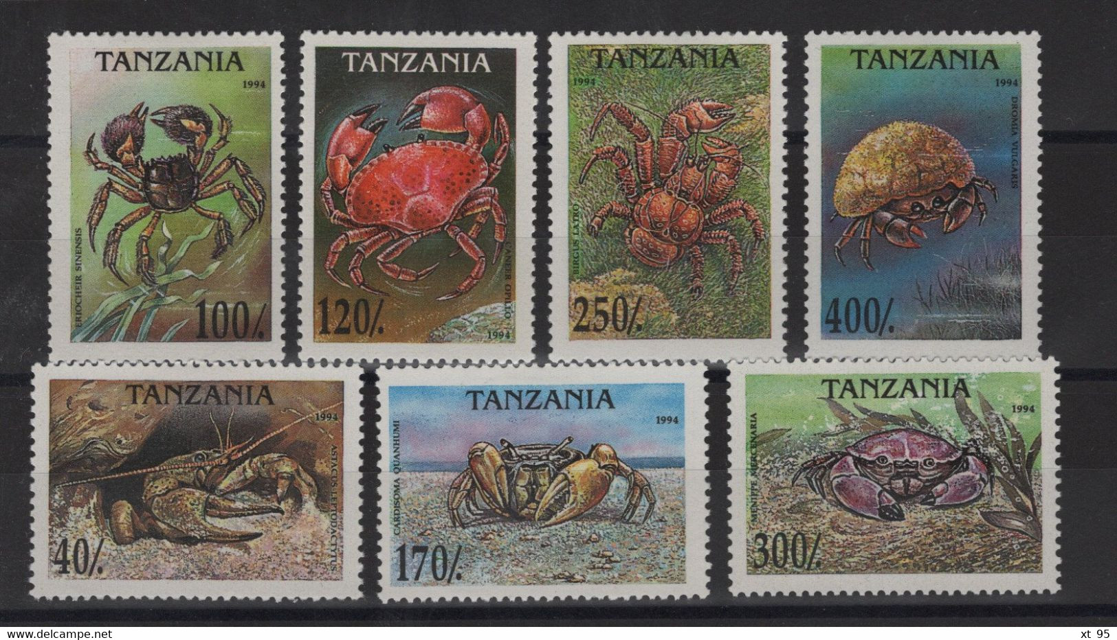 Tanzanie - N°1695 à 1701 - Faune Marine - Crustaces - Cote 7.25€ - * Neufs Avec Trace De Charniere - Tanzania (1964-...)