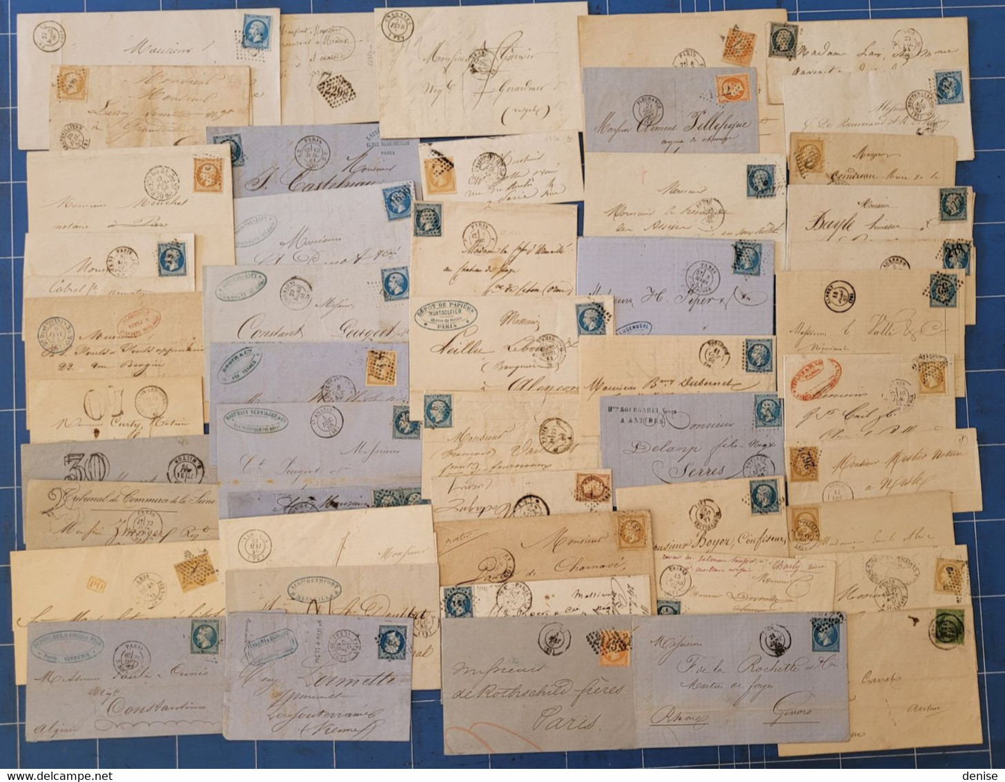 France -Lot De 50 Lettres  Classiques   - DEPART 1 Euro - 1849-1876: Classic Period