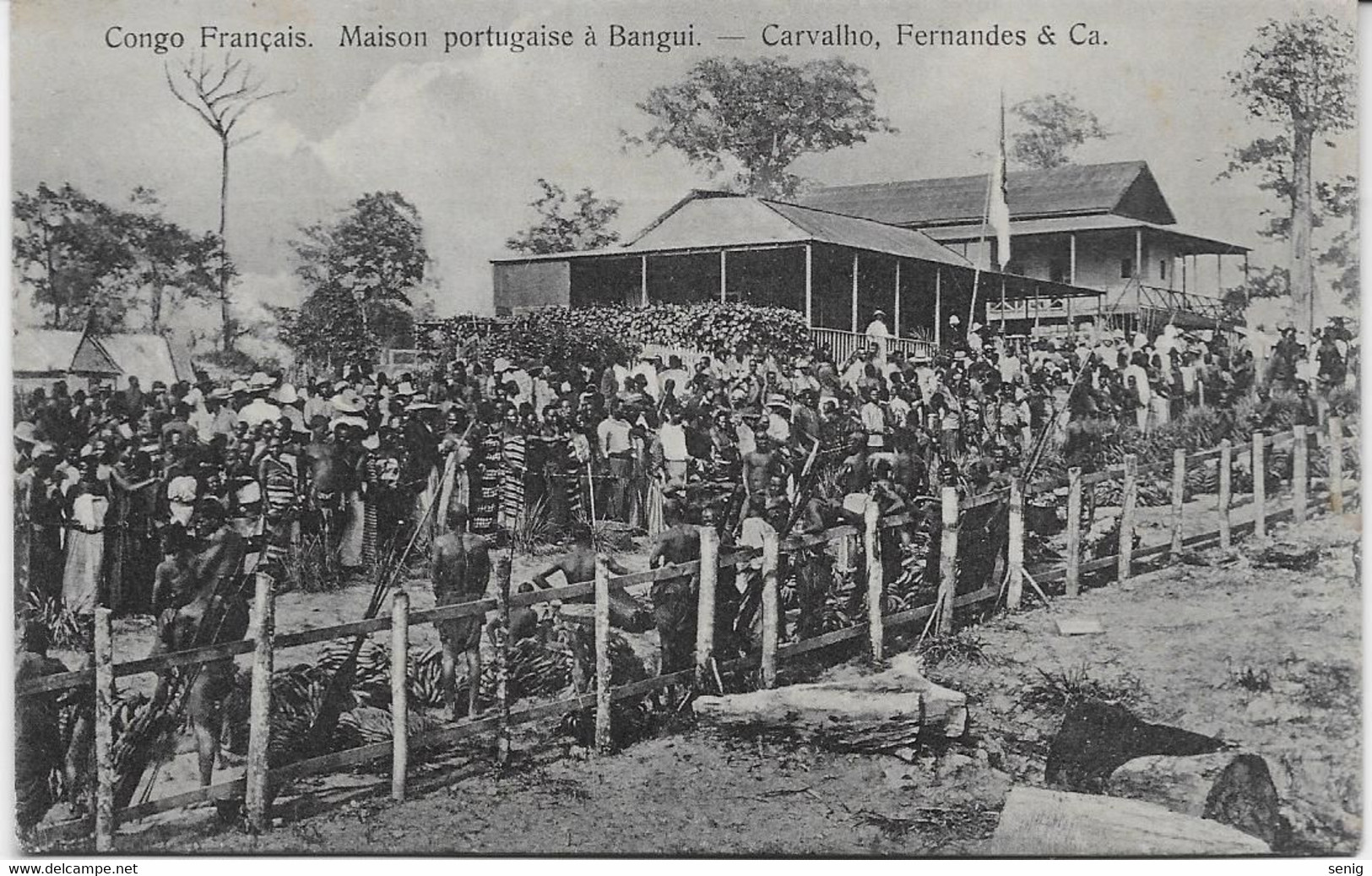 Auguste Béchaud - Congo Français - Maison Portugaise à Bangui, Carvalho Fernandes & Ca - - French Congo