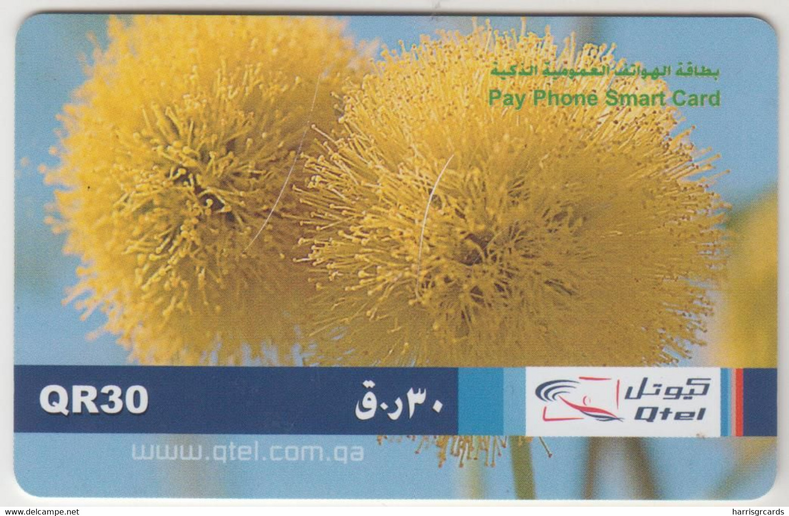 QATAR - Samar 2004 / Yellow Flower, 30QR, Q-Tel, 2004, Used - Qatar